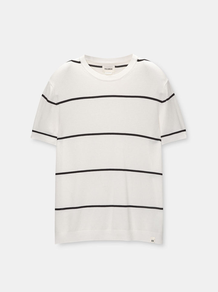 Moudda PULL & BEAR - Pull Col Rond Basique Demi-Manches - Tunisie 1