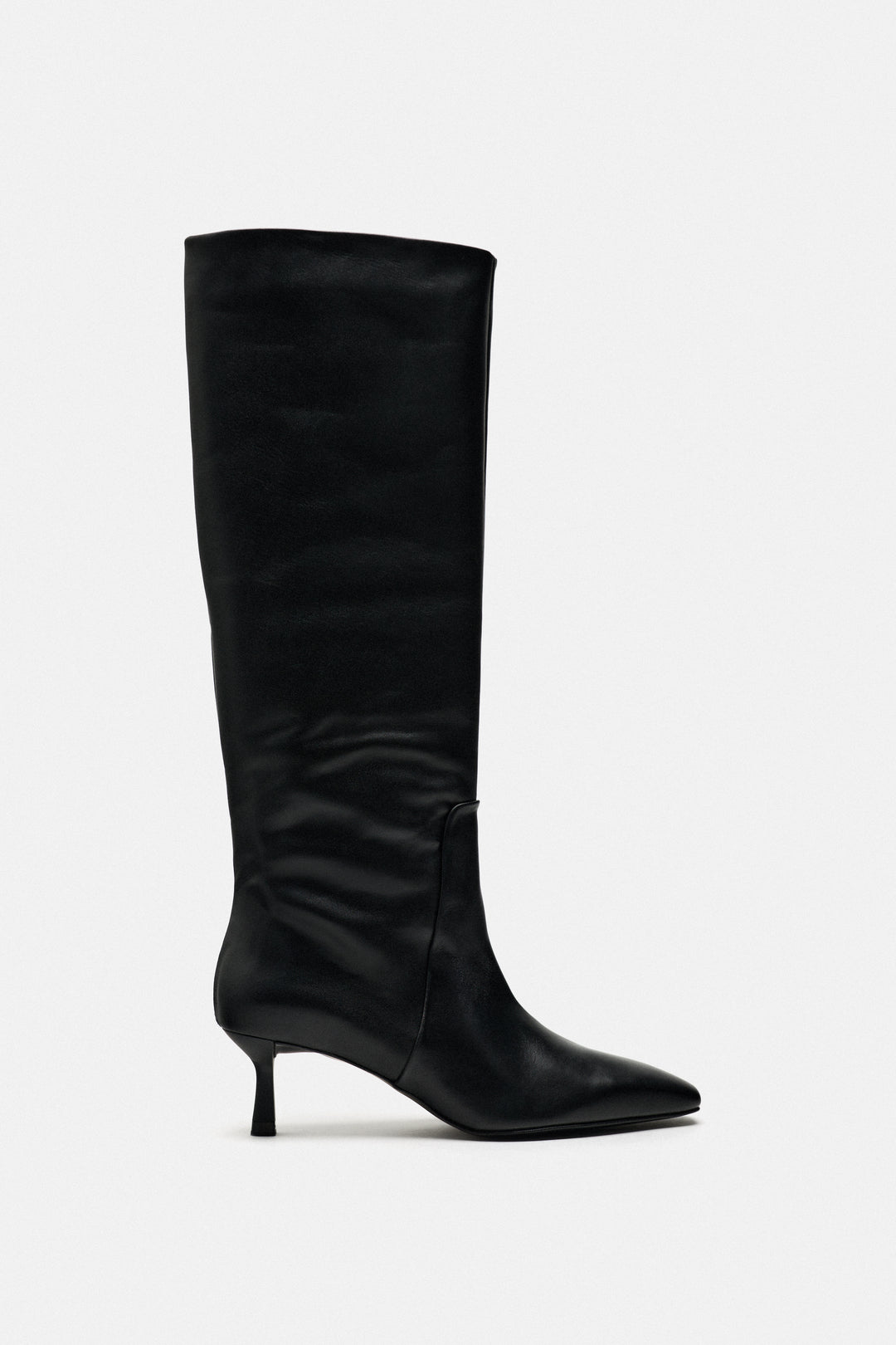 Botte talon en cuir