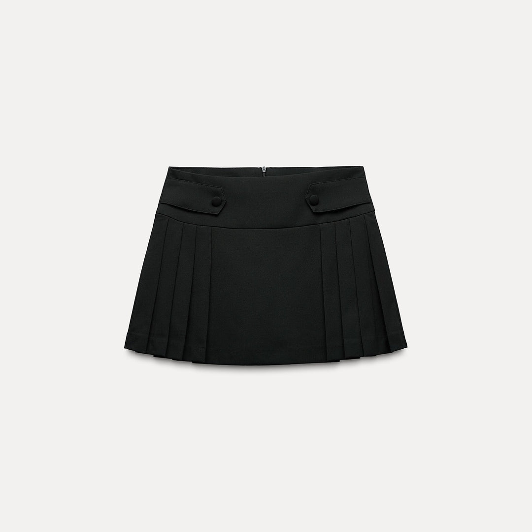 Moudda ZARA - Short-jupe plissé détail bouton taille - Tunisie 1