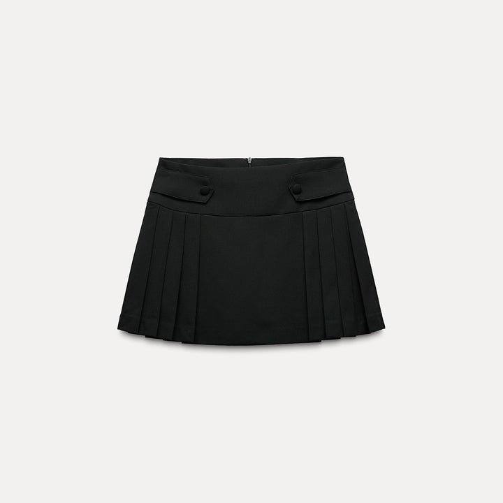 Moudda ZARA - Short-jupe plissé détail bouton taille - Tunisie 1