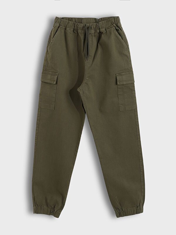 Moudda LC Waikiki - Pantalon tissé Garçon Kaki - Tunisie 1