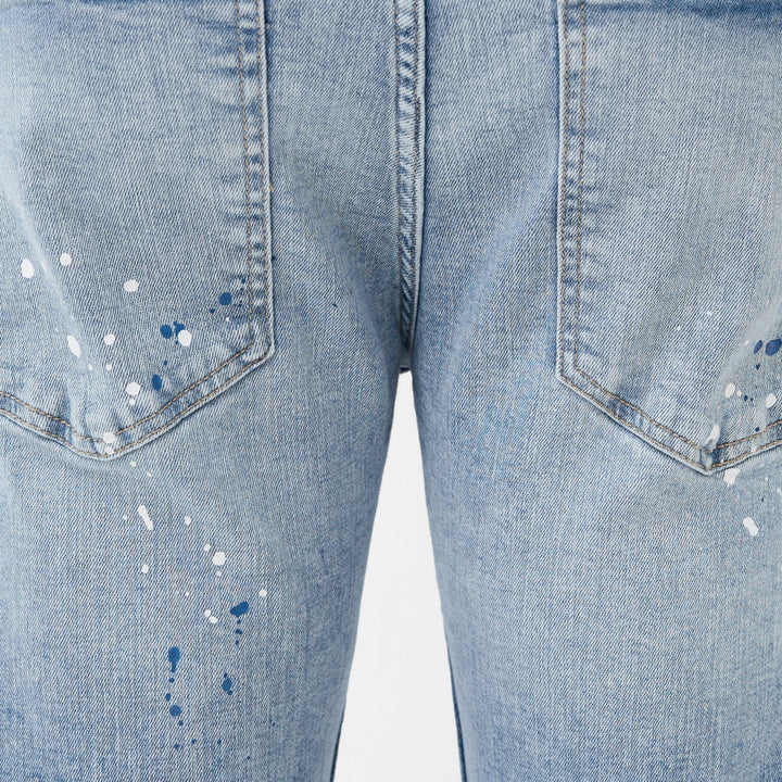 Moudda BERSHKA - Jean skinny déchiré motifs peints - Tunisie 1