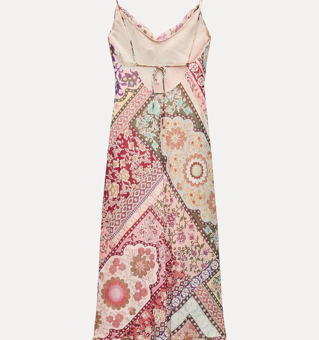 Moudda ZARA - Robe de lingerie mi-longue, imprimé patchwork - Tunisie 3