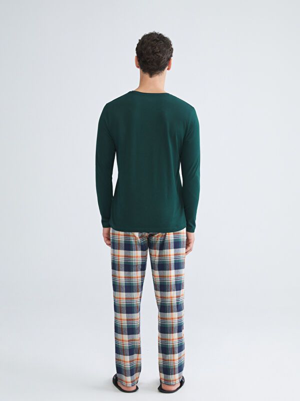Moudda LC Waikiki - Ensemble pyjama jersey manches longues-pantalon pour Homme - Tunisie 4