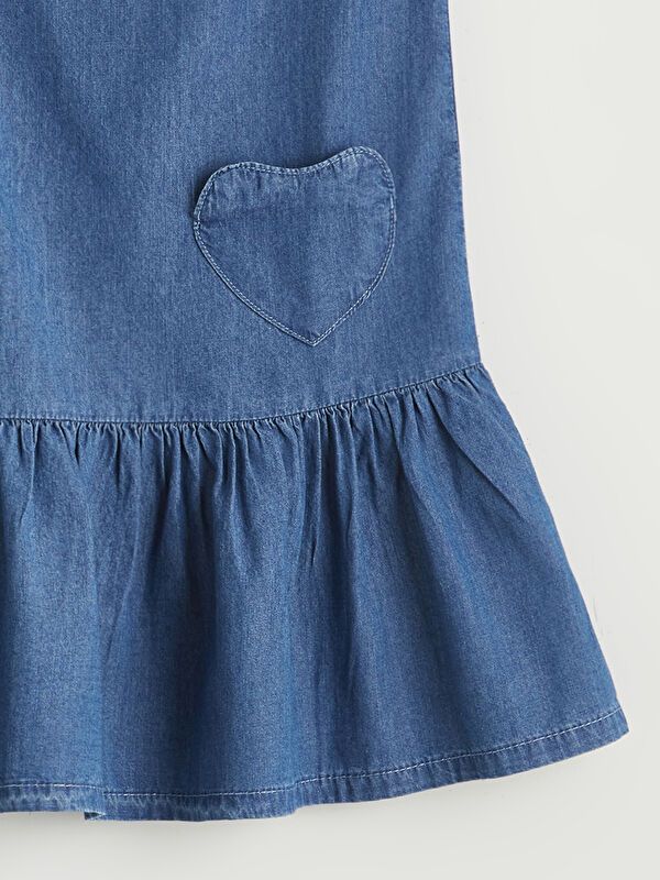 Moudda LC Waikiki - Robe manches courtes en jean pour Fille - Tunisie 3