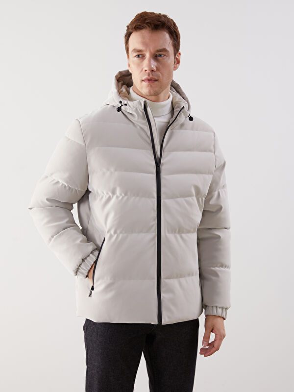 Moudda LC Waikiki - Manteau d'hiver couleur Beige pour hommes - Tunisie 1
