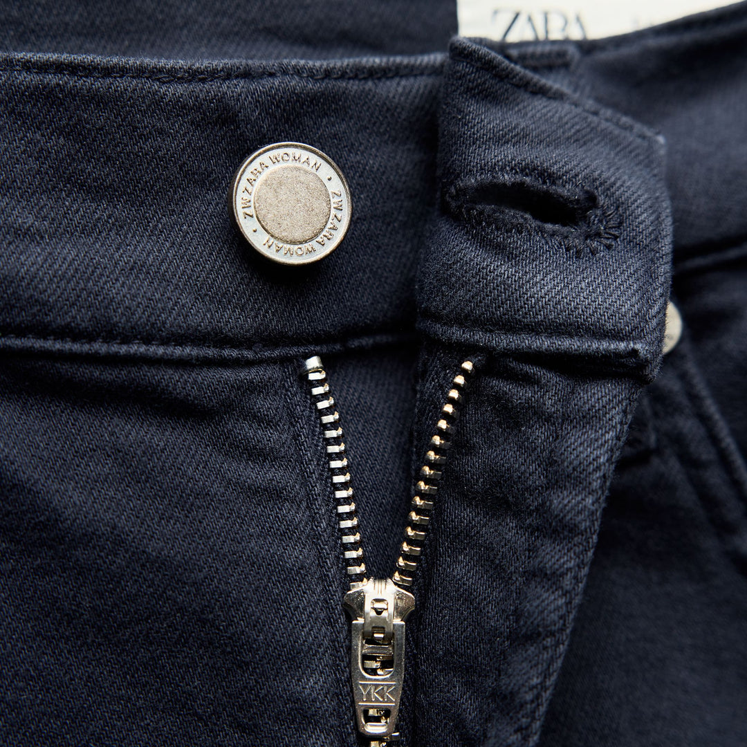 Moudda ZARA - Jean bootcut court bleu marine - Tunisie 5