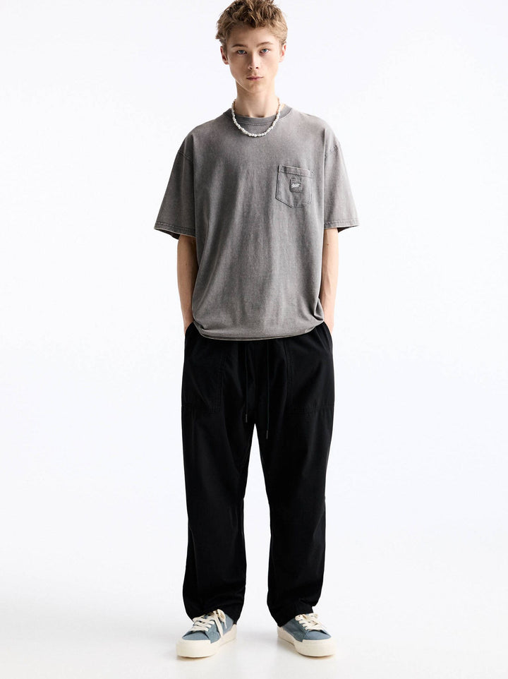 Moudda PULL & BEAR - Pantalon Beach sans Revers Fatigue STWD - Tunisie 2