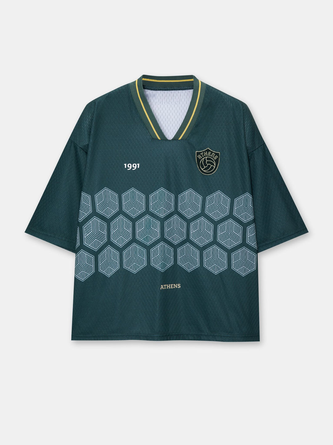 Moudda PULL & BEAR - T-Shirt Demi-Manches Football Vert Athens STWD - Tunisie 4