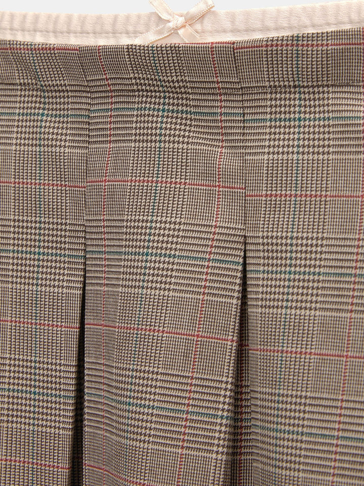 Moudda PULL & BEAR - Mini Jupe à Carreaux Plis Combinée Satin - Tunisie 1