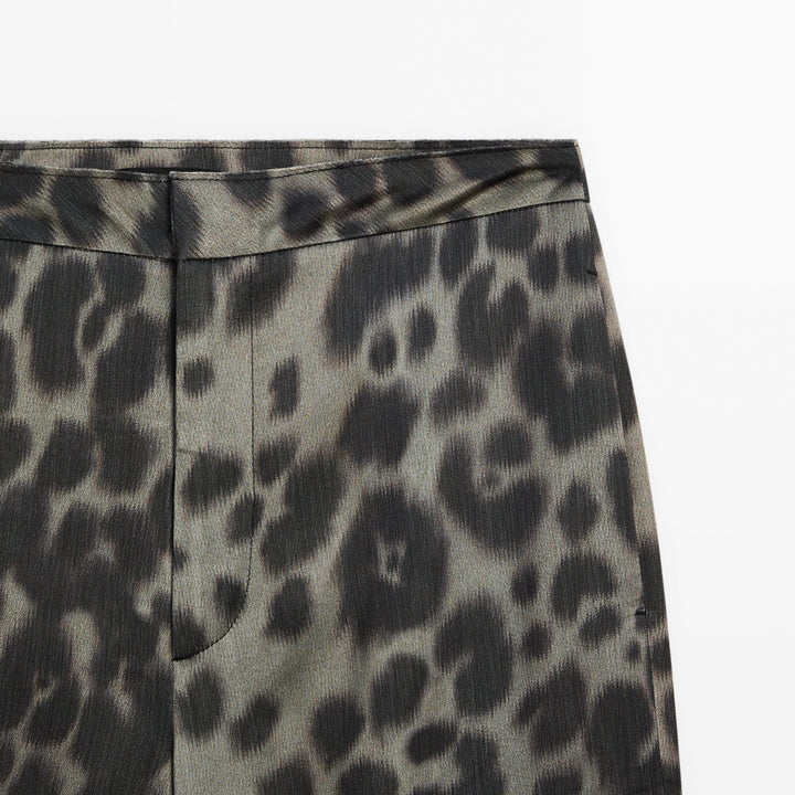 Moudda Massimo Dutti - Pantalon coordonné vert léopard - Tunisie 6