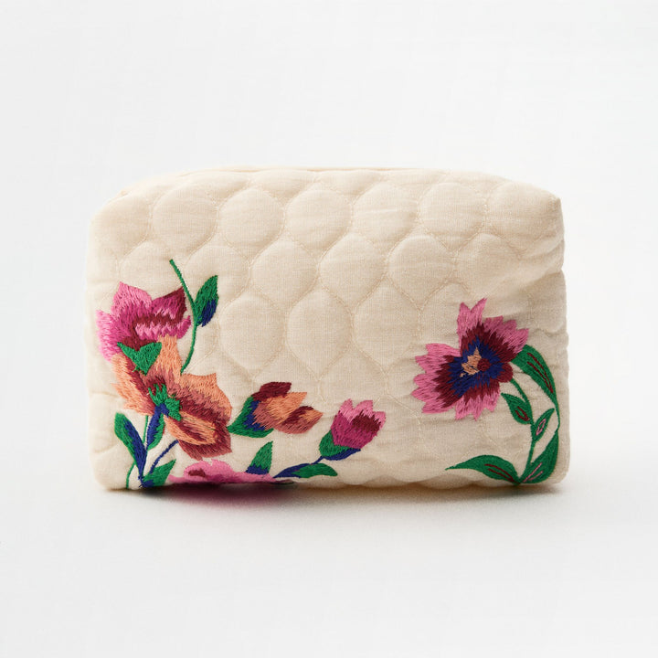 Moudda ZARA - Trousse matelassée brodée fleurs - Tunisie 3