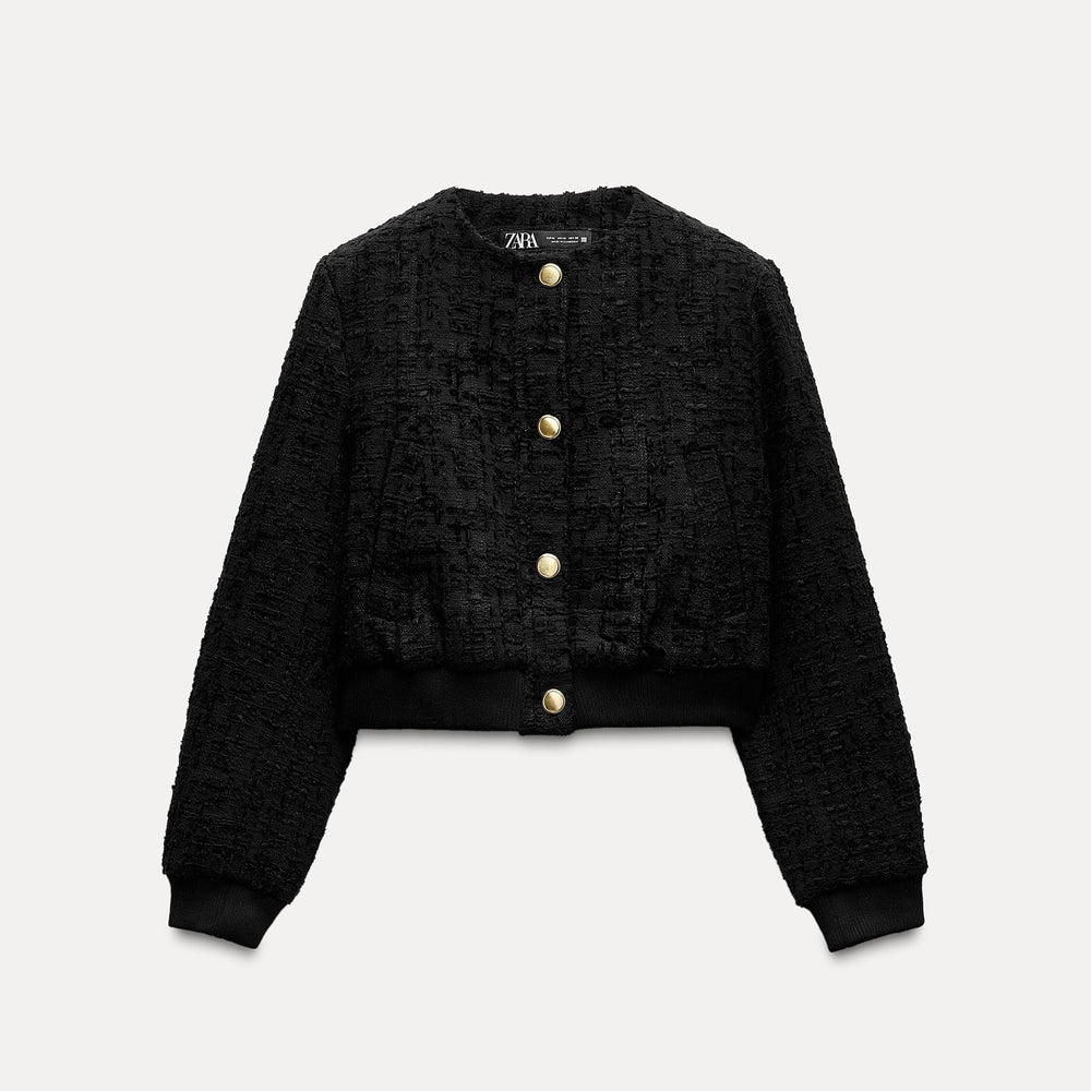 Moudda ZARA - Noir – veste bomber structurée - Tunisie 2