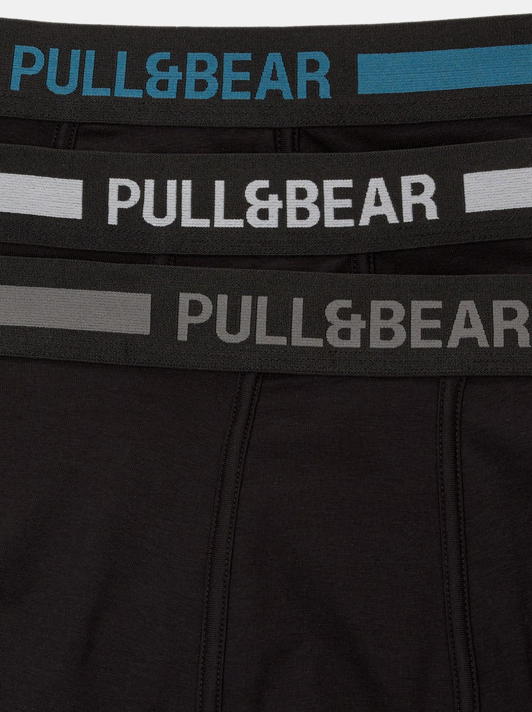 Moudda PULL & BEAR - Boxer Pack 3 Bleu/Gris/Blanc Une Rayure - Tunisie 1