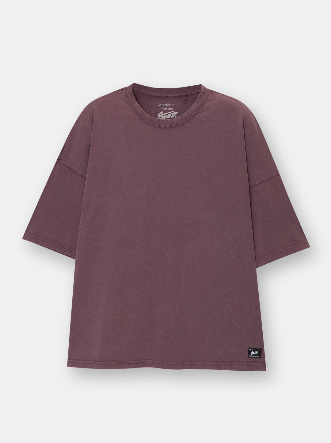 Moudda PULL & BEAR - T-Shirt Demi-Manches Extra Loose Lavé - Tunisie 3
