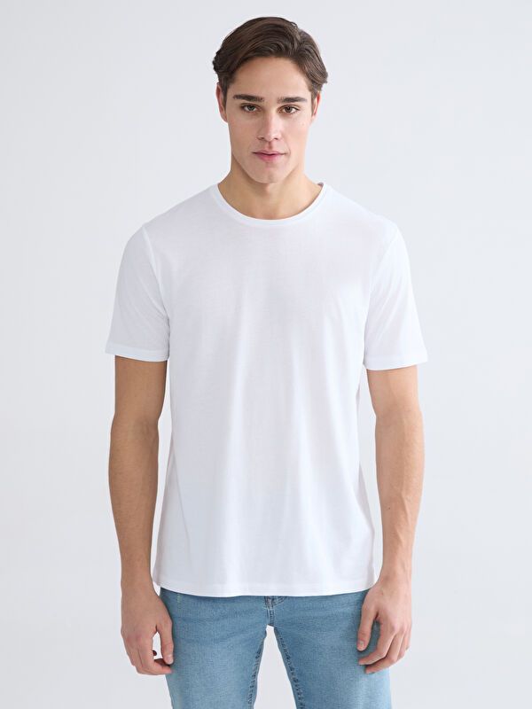 Moudda LC Waikiki - T-shirt basique col rond manches courtes en jersey pour Homme - Tunisie 1