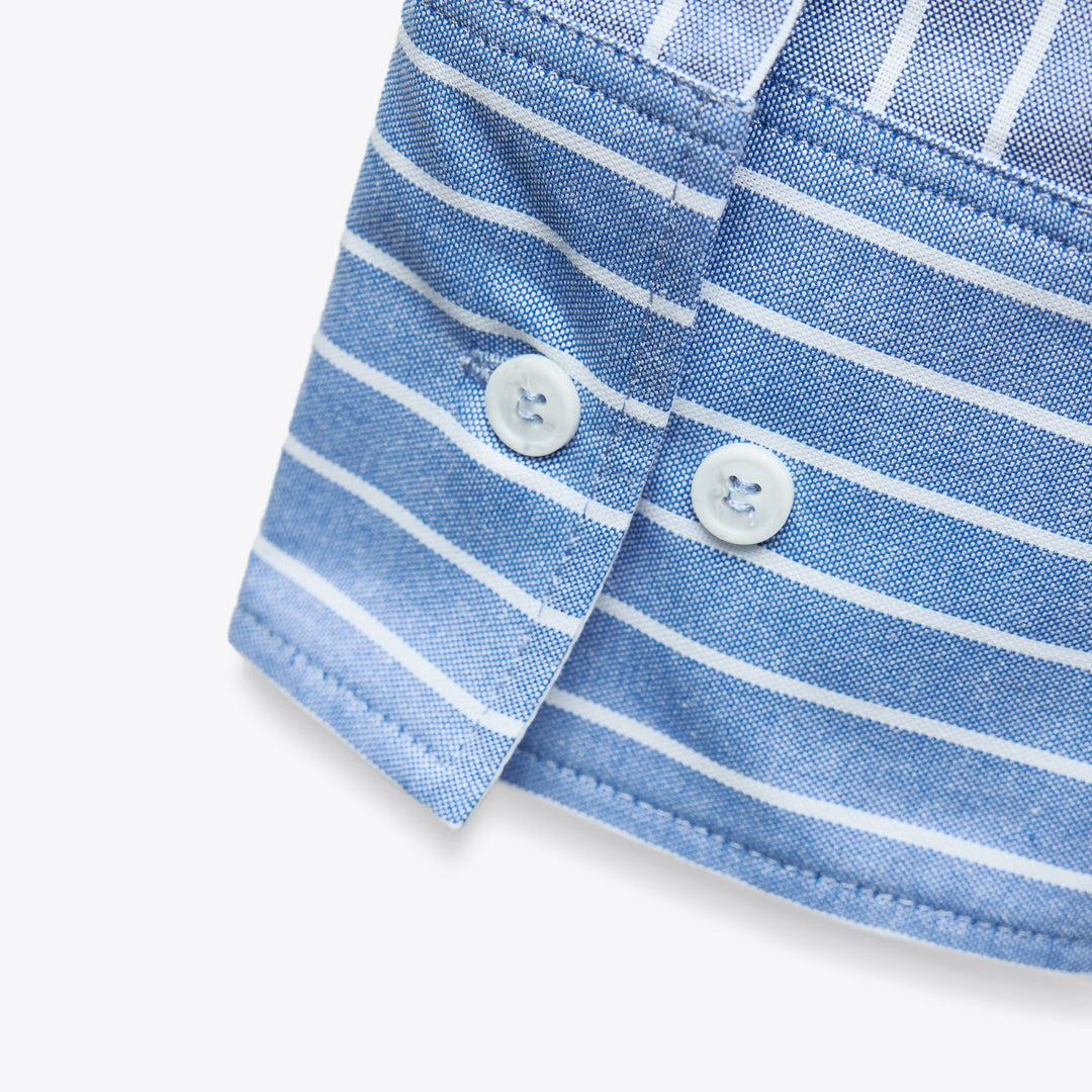 Moudda ZARA - Chemise oxford rayée fine manches longues encolure marquée - Tunisie 4