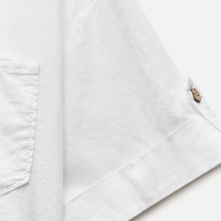 Moudda ZARA - Chemise Lin et Viscose Manches Courtes - Tunisie 5