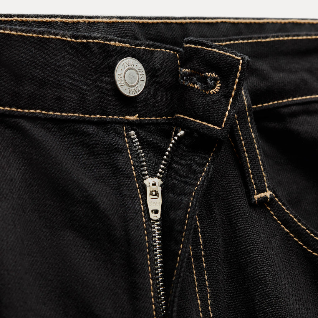 Moudda ZARA - Pantalon ample entrejambe baissé surpiqûres contrastées - Tunisie 3