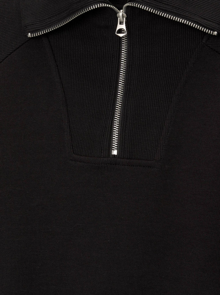 Moudda PULL & BEAR - Sweat Demi-Fermeture Détail Col Black Label - Tunisie 3