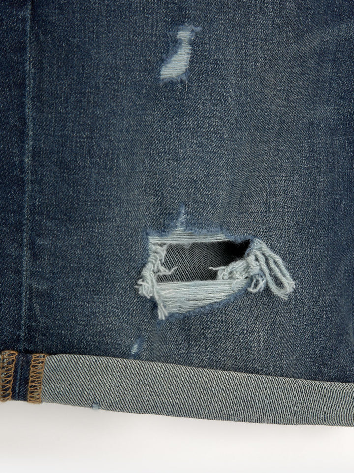 Moudda PULL & BEAR - Bermuda Denim Slim Déchiré - Tunisie 3