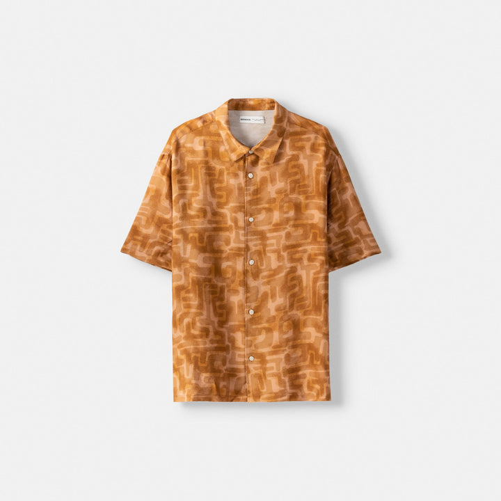 Moudda BERSHKA - Chemise manches courtes imprimé géométrique - Tunisie 2