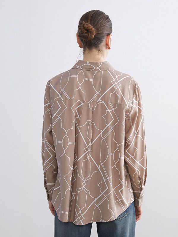 Moudda LC Waikiki - Chemise imprimée tissée cv à manches longues pour Femmes - Tunisie 4