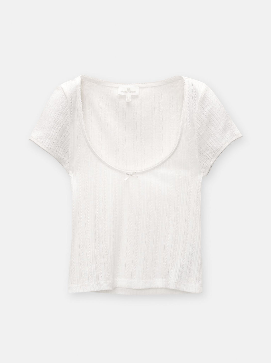 Moudda PULL & BEAR - T-Shirt Pacific Demi-Manches Dentelle - Tunisie 3