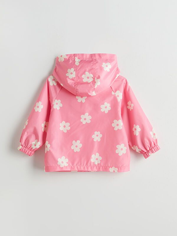 Moudda LC Waikiki - Manteau synthétique léger Fille Imprimé rose clair - Tunisie 2