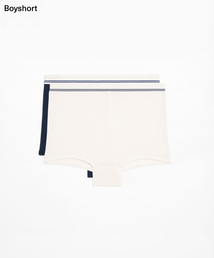 Moudda Oysho - Culotte 2D Modal Rayé Club Capsule Taille Haute Boyshort - Tunisie 2