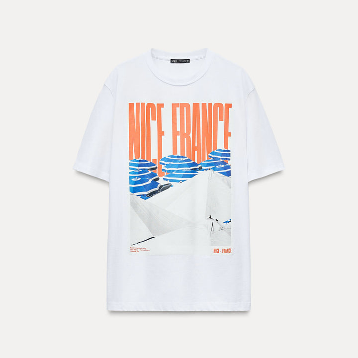 Moudda ZARA - T-shirt Imprimé Villes - Tunisie 2