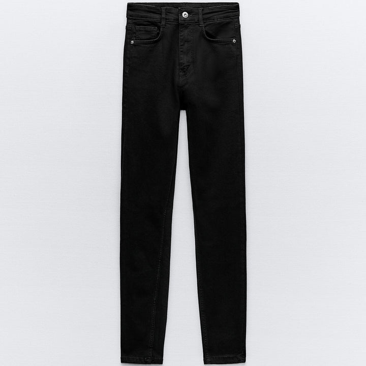 Moudda ZARA - Noir – pantalon sculptant taille haute longueur cheville - Tunisie 2