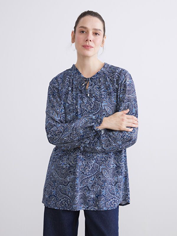 Moudda LC Waikiki - Chemisier (blouse) imprimé manches longues en tissu pour Femme - Tunisie 1