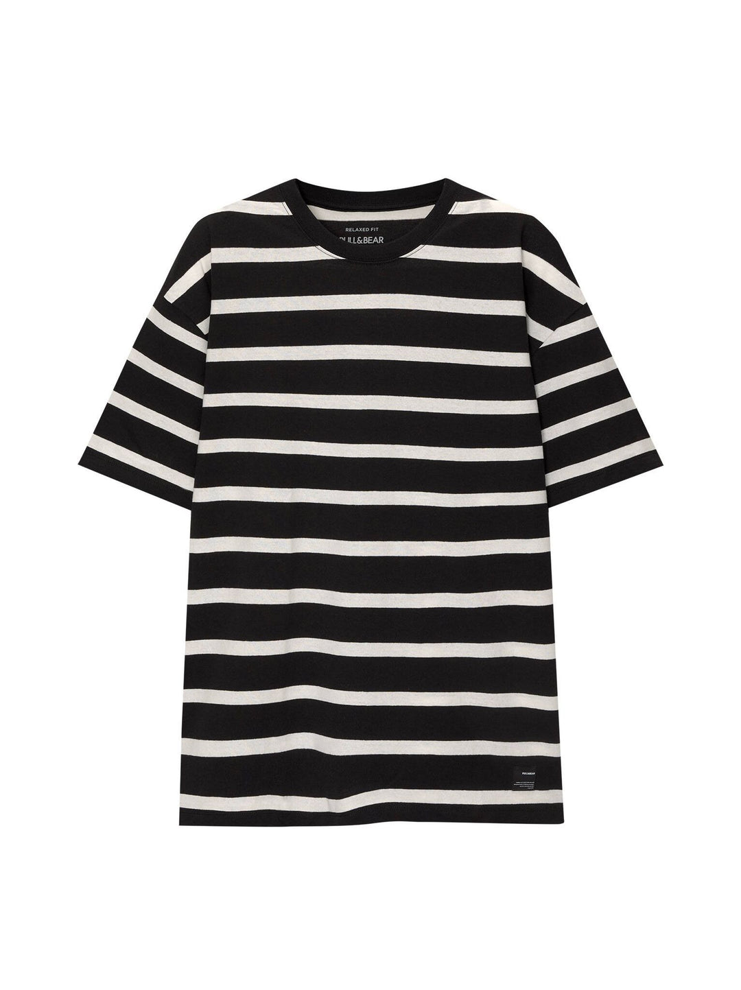 Moudda PULL & BEAR - T-Shirt Demi-Manches Rayure Fine Tissée - Tunisie 2