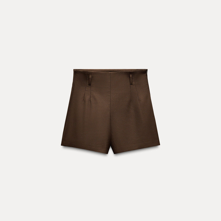 Moudda ZARA - Short taille haute carreaux - Tunisie 2