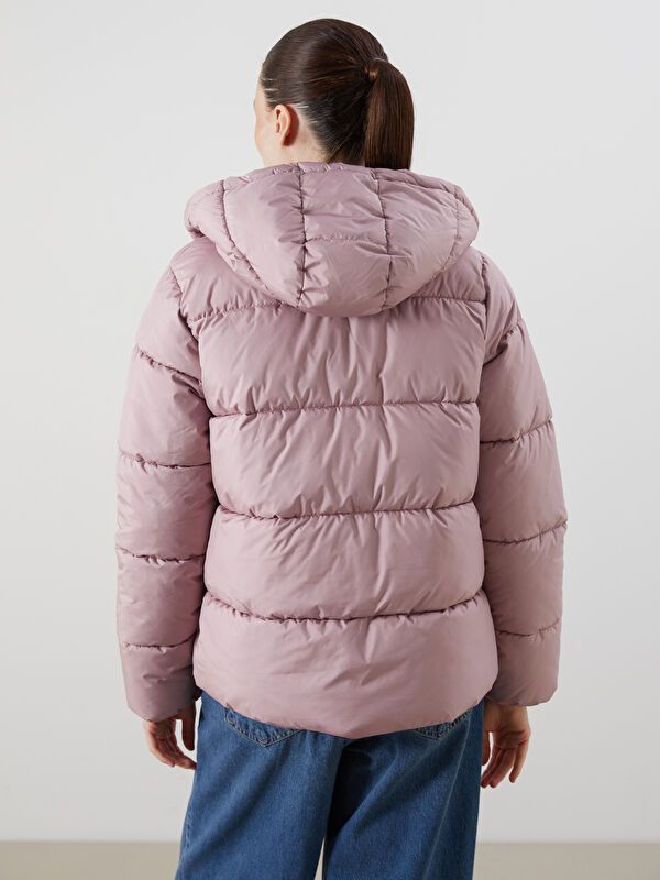 Moudda LC Waikiki - Manteau matelassé en nylon Femme Rose poudré - Tunisie 5