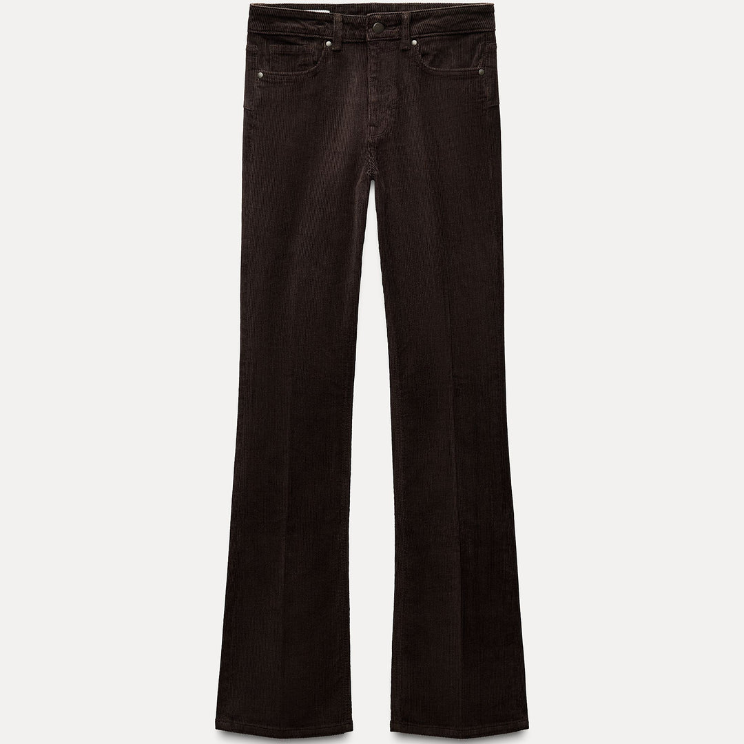 Moudda ZARA - Jean bootcut contour marron sergé - Tunisie 2