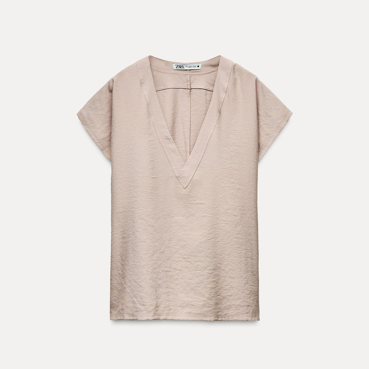 Moudda ZARA - Set top viscose col en V - Tunisie 1