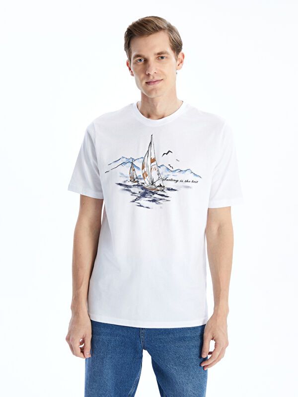 Moudda LC Waikiki - T-shirt imprimé manches courtes en jersey - Tunisie 1