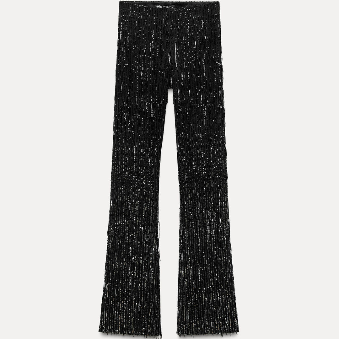 Moudda ZARA - Legging fantaisie pailleté franges tie & dye - Tunisie 1