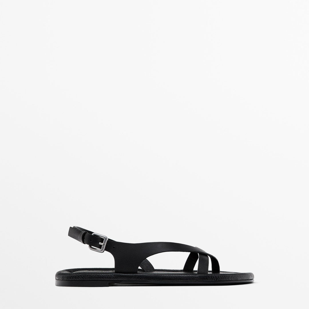Moudda Massimo Dutti - Sandales plates matelassées - Tunisie 1