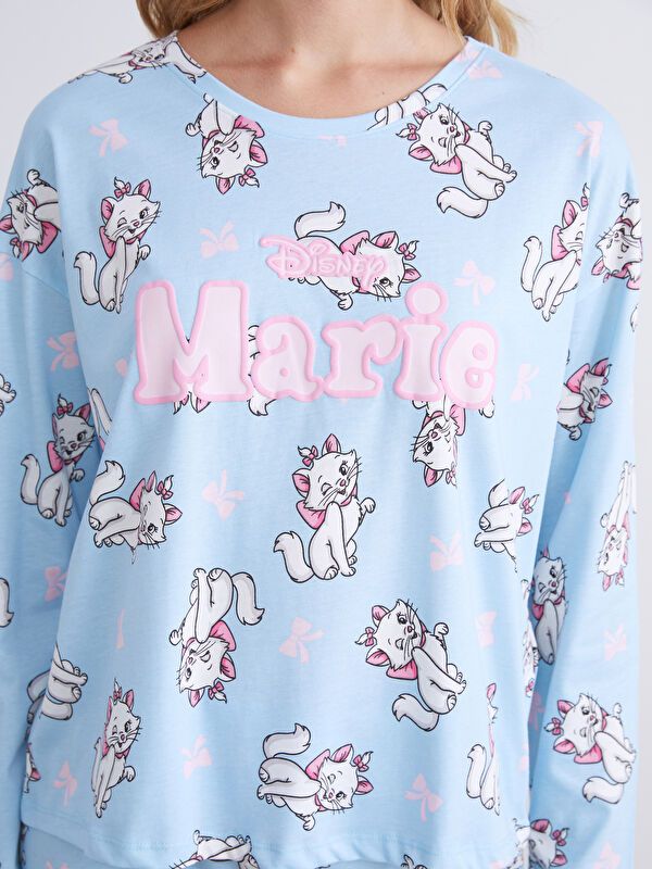 Moudda LC Waikiki - Pyjama manches longues Femme Impression bleu clair - Tunisie 3