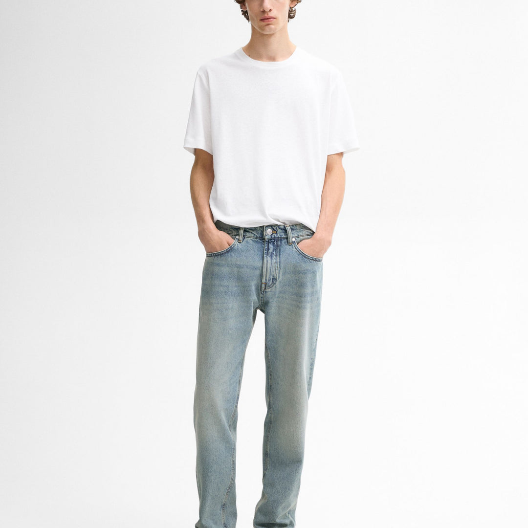 Moudda Massimo Dutti - Pantalon jean super dirty délavé coupe fuselée - Tunisie 7