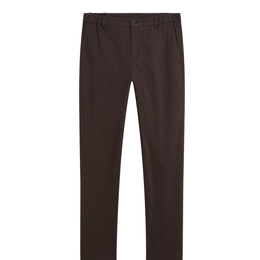 Moudda Massimo Dutti - Pantalon sergé brossé détail taille coupe fuselée - Tunisie 2