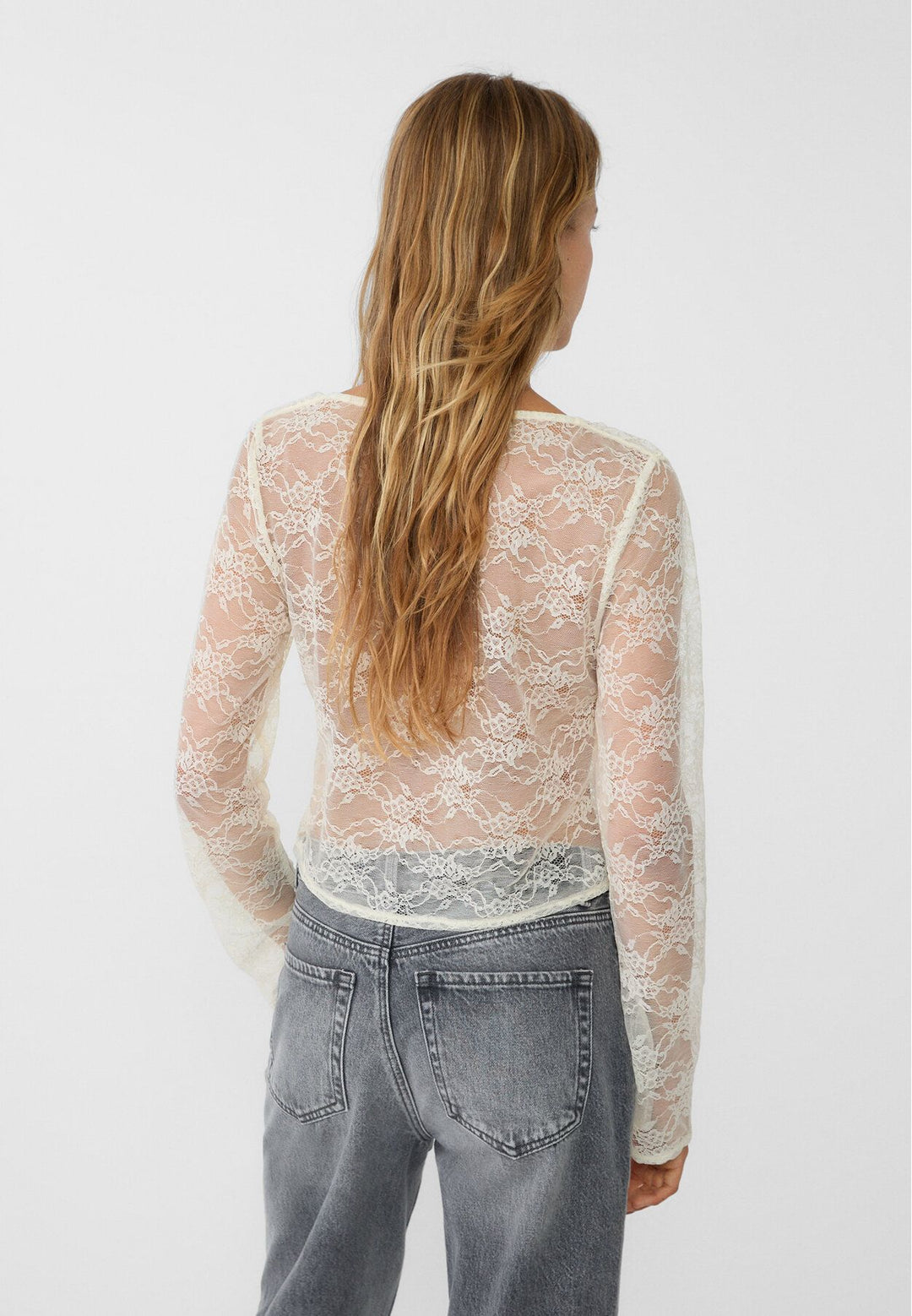 Moudda STRADIVARIUS - Petite Veste à Volant en Dentelle - Tunisie 5