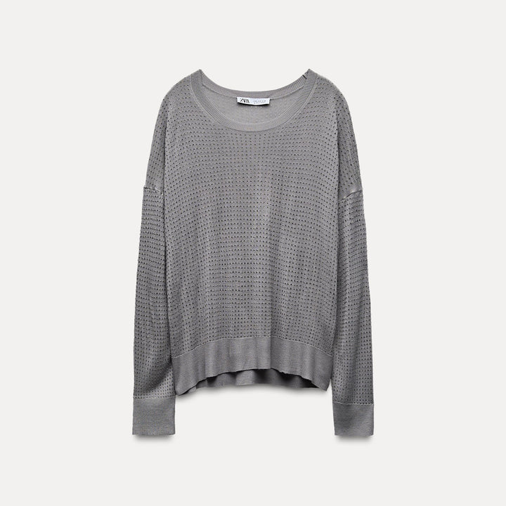 Moudda ZARA - Pull 50/50, strass - Tunisie 1