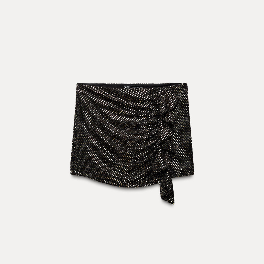 Moudda ZARA - Jupe-pantalon pailletée drapée, volants - Tunisie 2
