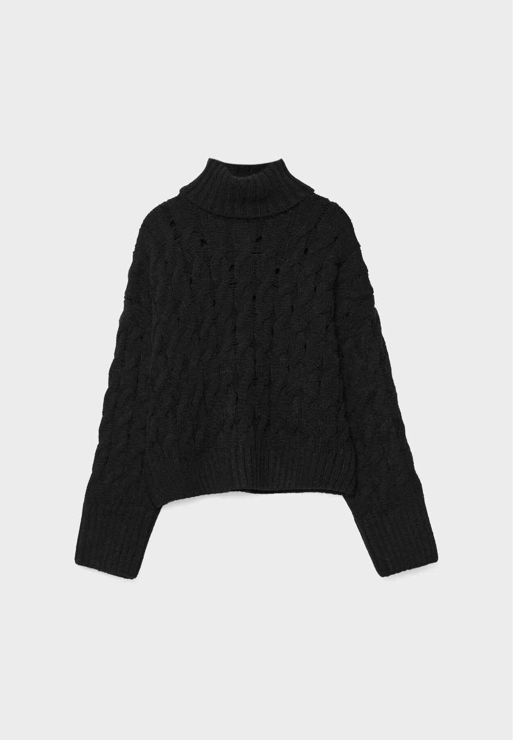 Moudda STRADIVARIUS - Pull en Maille Col Cygne Crop Tressé - Tunisie 2