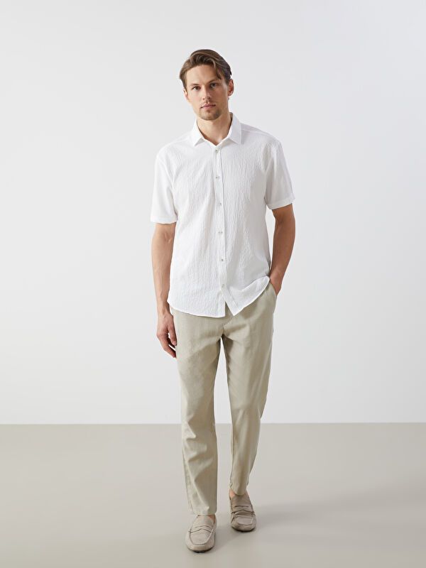 Moudda LC Waikiki - Chemise manches courtes en tissu pour Homme - Tunisie 2