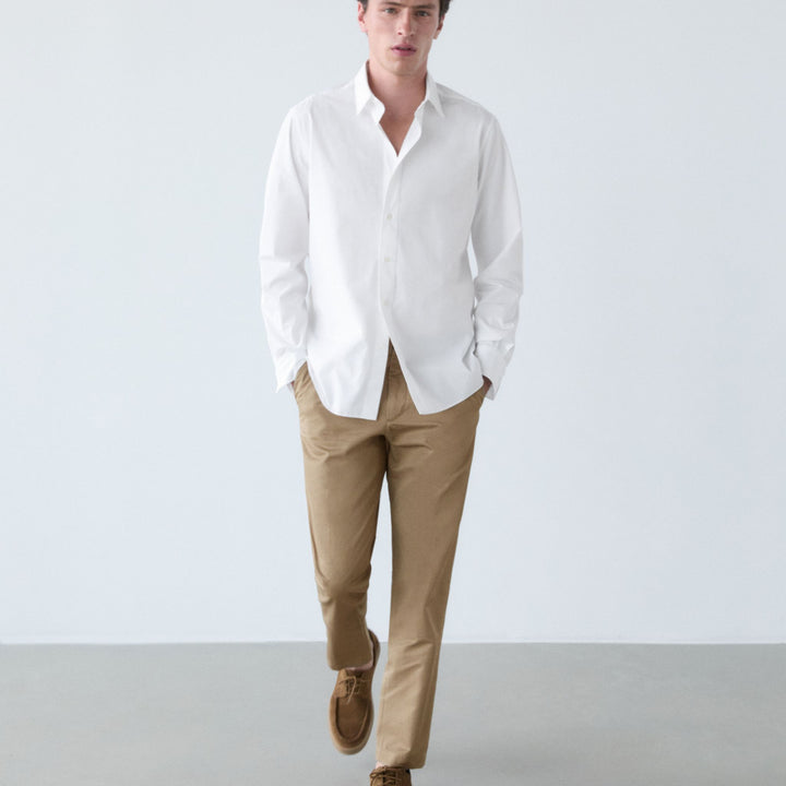 Moudda Massimo Dutti - Pantalon sergé coton/lin coupe fuselée - Tunisie 8